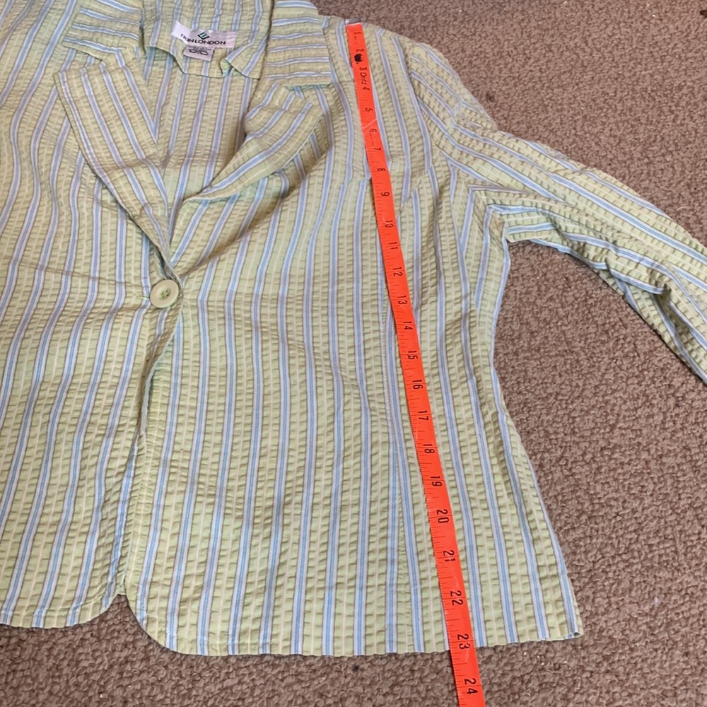 Green and blue cotton blazer - Picture 9 of 9